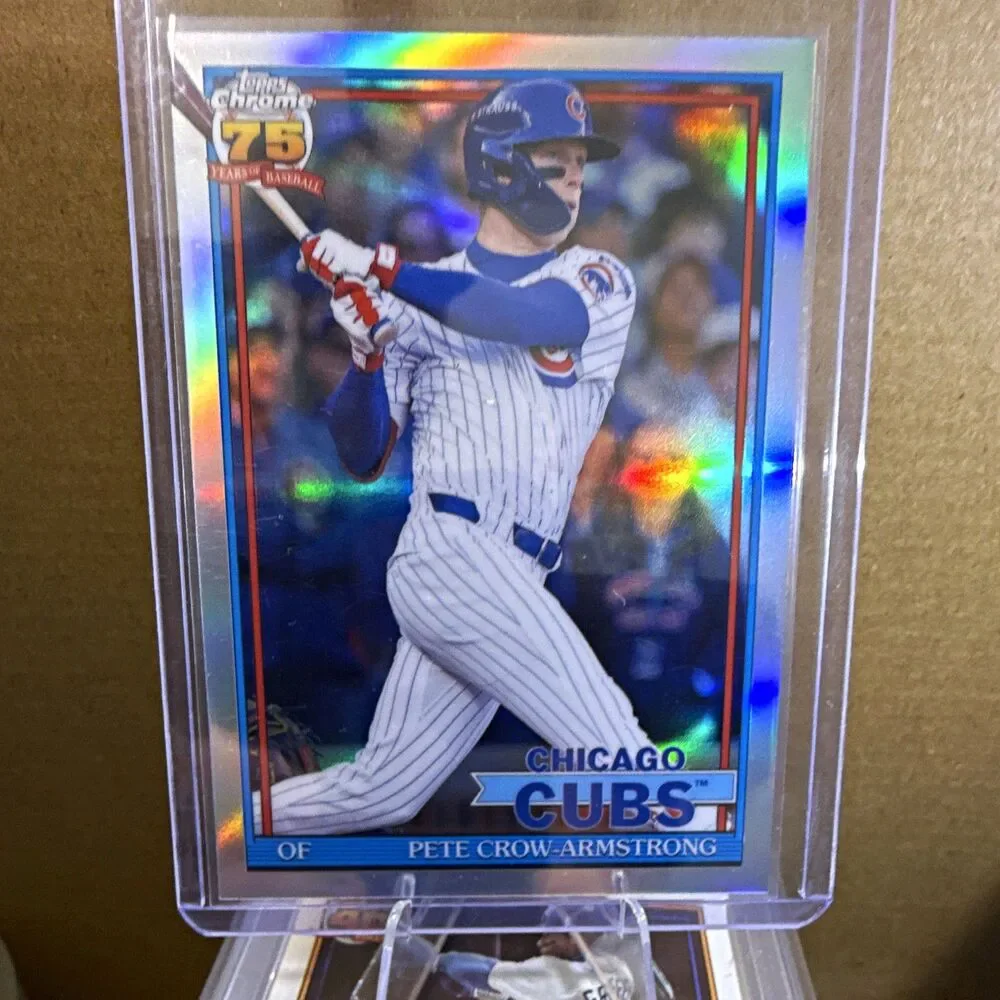 2025 Topps Chrome 75th Anniversary Pete Crow-Armstrong Cubs #91CB-14